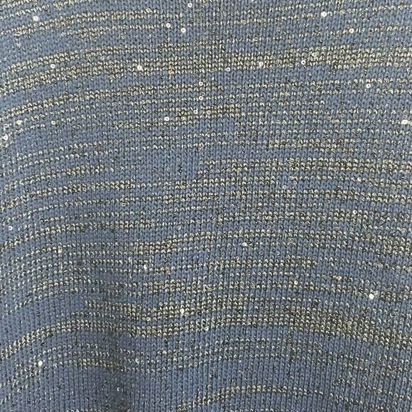 NWT Michael Stars Navy Boat Hi Low Women's Size XS Long‎ Sleeve Sequin Sweater - Picture 5 of 9